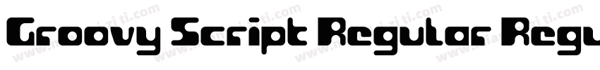 Groovy Script Regular Regular字体转换